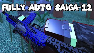 FULLY AUTO SAIGA12 IN PHANTOM FORCES ROBLOX [upl. by Areis284]