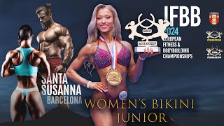 The best Bikini fitness junior at IFBB European Championships 2024 Overall Final bikinifitness [upl. by Asined]