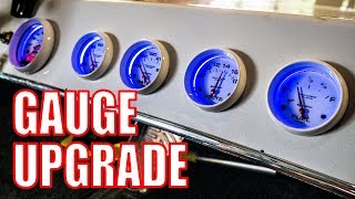 Dash Upgrade  AutoMeter Air Core Gauges in Marine White [upl. by Lyrej]