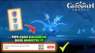 TIPS CARA KALAHKAN BOSS MONSTER MISI BATTLE PASS GNOSTIC HYMN  Genshin Impact [upl. by Derby]