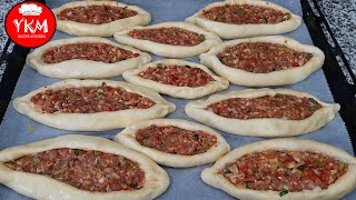 Yumuşacık Hamuru İle Kıymalı Mini Pide ✅ Kıymalı Pide Tarifi ✅ Evde Pide Yapımı 💯 Pide Tarifi  Pide [upl. by Hu]