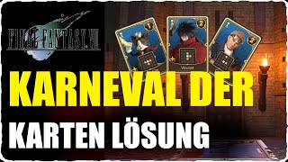 Karneval der Karten LÖSUNG FF7 Rebirth Alle Kartenspiel auf Schwer gewinnen [upl. by Modestia]