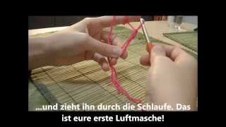 Tutorial Fadenring häkeln  Grundlage für die einfache Häkelblume  Anfänger [upl. by Hagan]