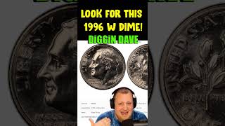 1996 W Dime coins coincollecting coinrollhunting [upl. by Viccora]