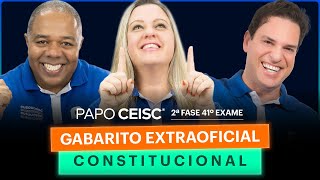 Gabarito Extraoficial CONSTITUCIONAL  2ª Fase 41º Exame [upl. by Suehtomit]