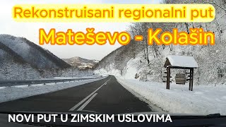 Kako zimi izgleda novi put Mateševo  Kolašin ⁉️ Prilazni put autoputa‼️ [upl. by Edialeda107]