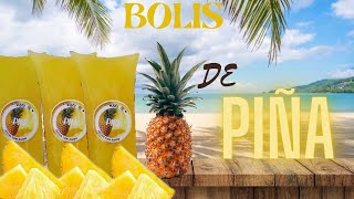 BOLIS SABOR PIÑA NATURAL ABASE DE AGUA Receta FACIL Y RAPIDA para NEGOCIO super ECONOMICA [upl. by Knipe]