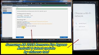 Samsung A8 2018 SMA530F Remove Frp Bypass Android 9 Latest Update By Chimera Tool [upl. by Nolos]