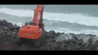 Westport Jetty Repairs [upl. by Einaoj734]