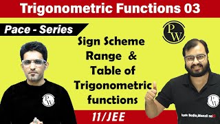 Trigonometric Functions 03  Sign Scheme  Range  Trigonometric Table  Class 11  JEE [upl. by Acemat]