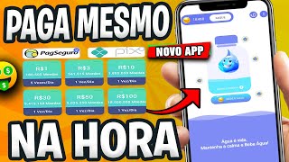 Beba Água e Ganhe🤑 APP para GANHAR DINHEIRO via PIX 👉até R100 na Hora💵 Jogo Pagando no PagBank [upl. by Shevlo]