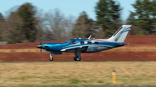 Piper M600 Turbine Landing Princeton Airport [upl. by Bullough]