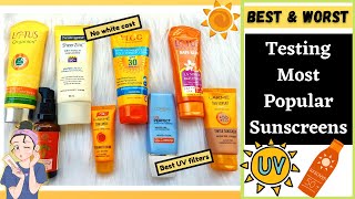 Best Sunscreen for your skin type  Testing Most Popular Sunscreens  No White Cast sunscreen [upl. by Rodgers]