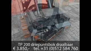 TP 200 driepuntsbok draaibaar [upl. by Henrie]