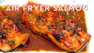 The Easiest Air Fryer Honey Glazed Salmon Recipe [upl. by Buffum]