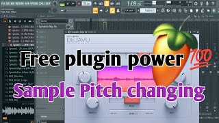 Pitch Change Sample Strech Without BPM changing Fl Studio Hub Tips flstudio Hindi [upl. by Nahgeem]