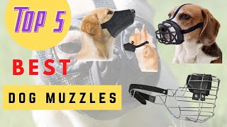 Top 5 Best Dog Muzzles 2021 [upl. by Nommad488]