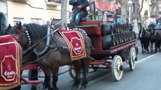 La Passada de Sant Antoni Abat i els tres tombs de Sabadell 2017 [upl. by Nerin]