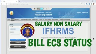 IFHRMS  ECS Status for Salary and Non Salary Item  Settlement date  Bill status  Find E C S date [upl. by Alida]