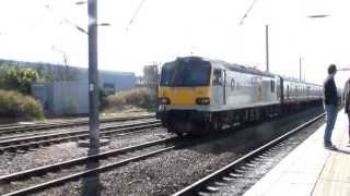 Class 92 at Newark Northgate [upl. by Lyret]