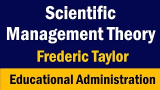 Scientific Management Theory  Frederick Taylor in UrduHindi [upl. by Alvie]