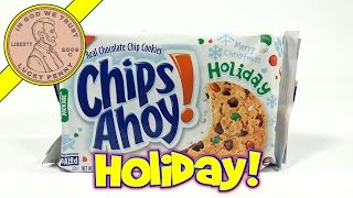 Chips Ahoy Christmas Edition Cookies  2013 Christmas Candy amp Snack Series Review [upl. by Camellia944]