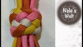 Paracord für Anfänger Anfangs Endknoten Hundeleine schöner Knoten für Leine DIY Anleitung NeleC [upl. by Delanie]