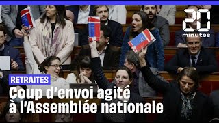 Réforme des retraites  ambiance électrique à lAssemblée nationale [upl. by Natiha]