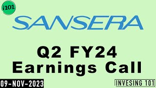 Sansera Engineering Limited Q2 FY24 Earnings Call  Sansera Engineering Concall  2024 Q2 Results [upl. by Navada]