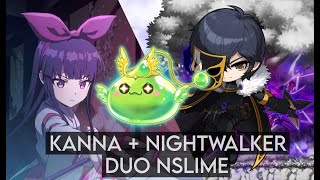 Maplestory Nightwalker Kanna duo nSlime 11m02s [upl. by Ailgna156]