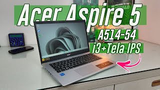 Tela IPS é vida 😆🤩 Acer Aspire 5 A51454 Core i3 Review [upl. by Alehcim]