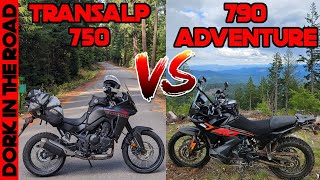 KTM 790 Adventure vs Honda Transalp 750 From a Guy Who Owns Both [upl. by Rehpotsirhk]