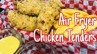 Air Fryer Chicken Tenders and Fries  Easy and Super Delicious [upl. by Latsyrhc]