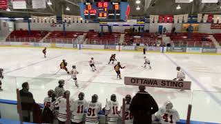 Silver Stick Sting U13AA vs Belleville Bulls P1  Nov 18 at Pembroke [upl. by Stanway]