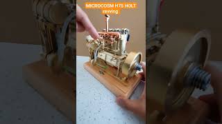 MicrocosmOKMO H75 Holt engine warmed up and revving microcosm h75 holt miniengine model [upl. by Tudela779]