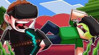 Nogla made me play MINECRAFT VR but he was SICK THE ENTIRE TIME [upl. by Attemaj]