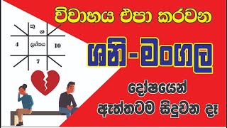 ශනි මංගල දෝෂය නිසා ඇත්තටම සිදුවන දේ kendare  shani mangala yogaya sinhala [upl. by Aelegna192]