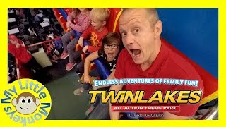 Day out at Twinlakes Theme Park  Soft Play giant slides funfair rides and much more [upl. by Jean521]