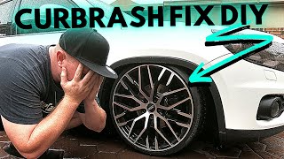 CURB RASH REPAIR On Alloy Wheel Rim HOW TO Repair Diamond Cut Finish [upl. by Herrera587]