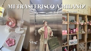 VADO A VIVERE A MILANO I vlog trasferimento room tour [upl. by Firooc961]