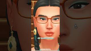 Modifier la hauteur des lunettes dans le Créer un Sim  Les Sims 4 👓 [upl. by Nollat684]