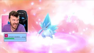 Shiny Alolan Sandslash Evolved in Pokemon Lets Go Pikachu Shiny Alolan Sandshrew Evolved Ice Stone [upl. by Paske]