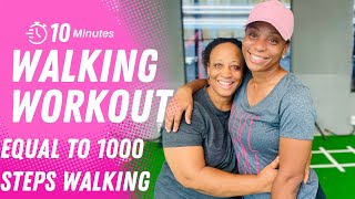 10 min HOME WALKING WORKOUT FOR ELDERLY PEOPLESENIORS BEGINNER FRIENDLY 100 [upl. by Beitz]