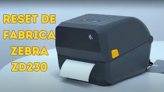 Como fazer o Reset de Fábrica da impressora Zebra ZD220230  RESTAURAÇÃO DE PADRÕES DE FABRICA [upl. by Ahsitneuq993]