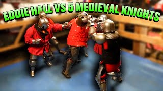 Eddie Hall vs 5 Medieval Knights [upl. by Lenoyl255]