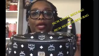 MCM SMALL BELTBAG VS MCM MEDIUM BELTBAG [upl. by Suollecram]