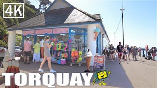 TORQUAY Devon July 2021  Torquay Seafront Marina amp Princess Pier  4K Virtual Walk [upl. by Mcclure]