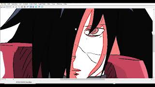 DESENHANDO MADARA UCHIHA NO RETAS STUDIO [upl. by Abas]