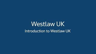 Westlaw Certification Basic Part 1 Introduction [upl. by Xaviera]