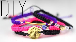 TUTORIELDIY  MACRAME BRACELETS  Bracelet en Macramé  Stackable bracelet friendship bracelet [upl. by Zach]